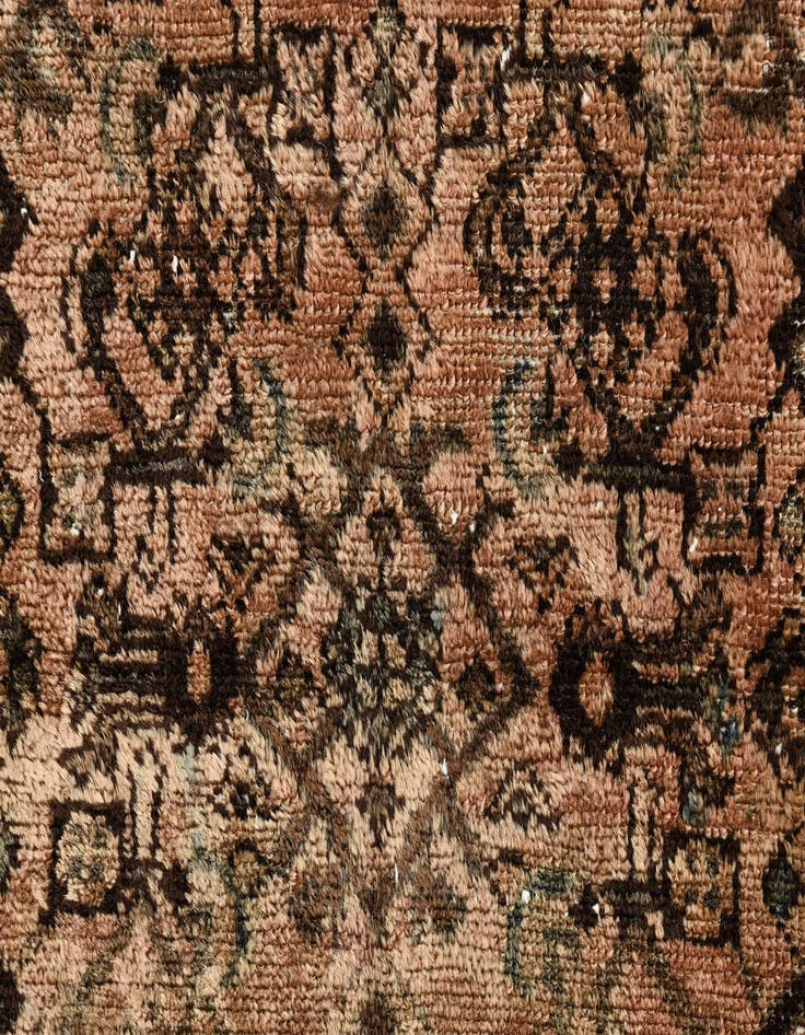 Detail image of 3' 5 x 8' 8  Hand Knotted Ultra Vintage Persian Wool Runner Rug
