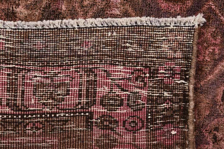 4' 3 x 9' 6 Hand Knotted Ultra Vintage Persian Wool Runner Rug