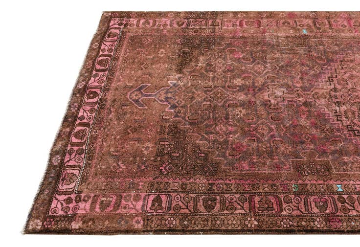 Detail image of 4' 3 x 9' 6 Hand Knotted Ultra Vintage Persian Wool Runner Rug
