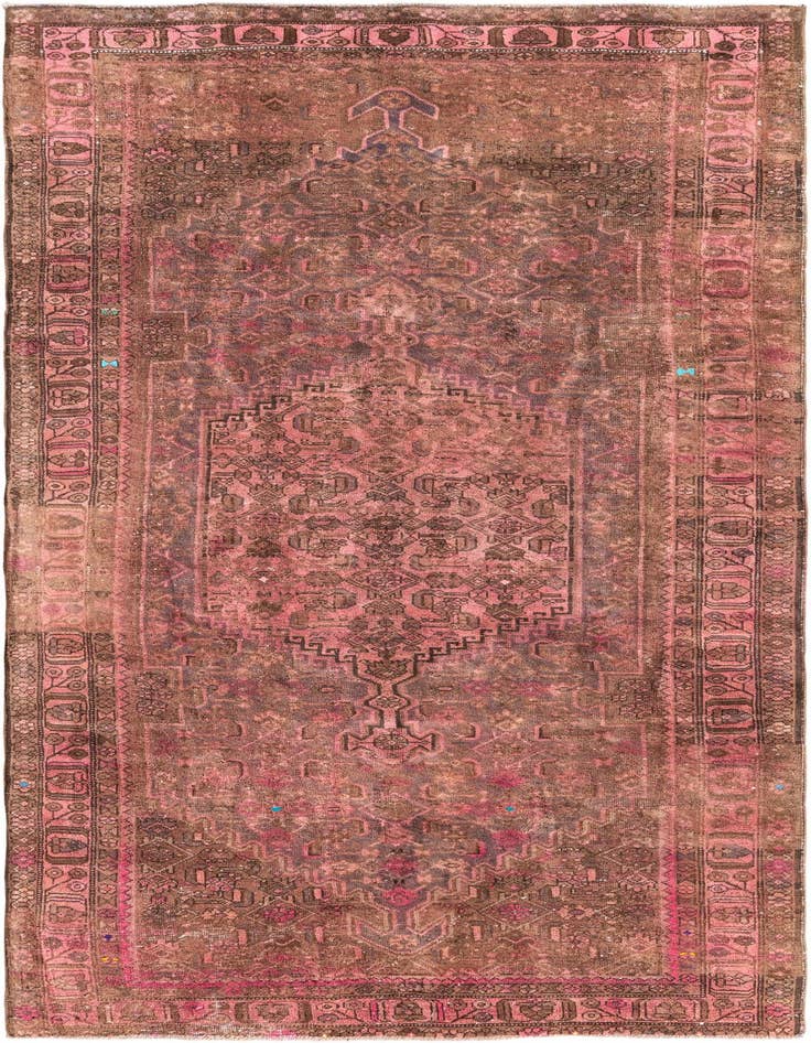 Detail image of 4' 3 x 9' 6 Hand Knotted Ultra Vintage Persian Wool Runner Rug