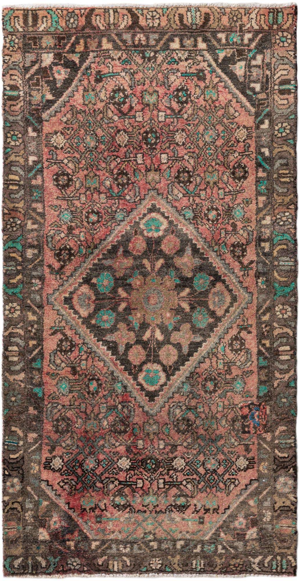 3' x 5' 10 Hand Knotted Ultra Vintage Persian Wool Runner Rug