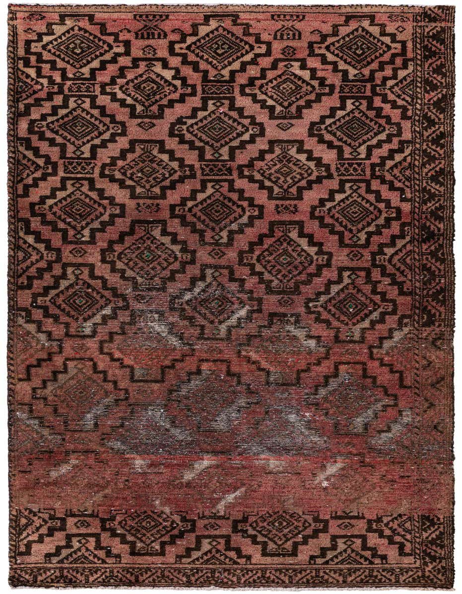 Primary image 3' x 6' 4  Hand Knotted Ultra Vintage Persian Wool Runner Rug