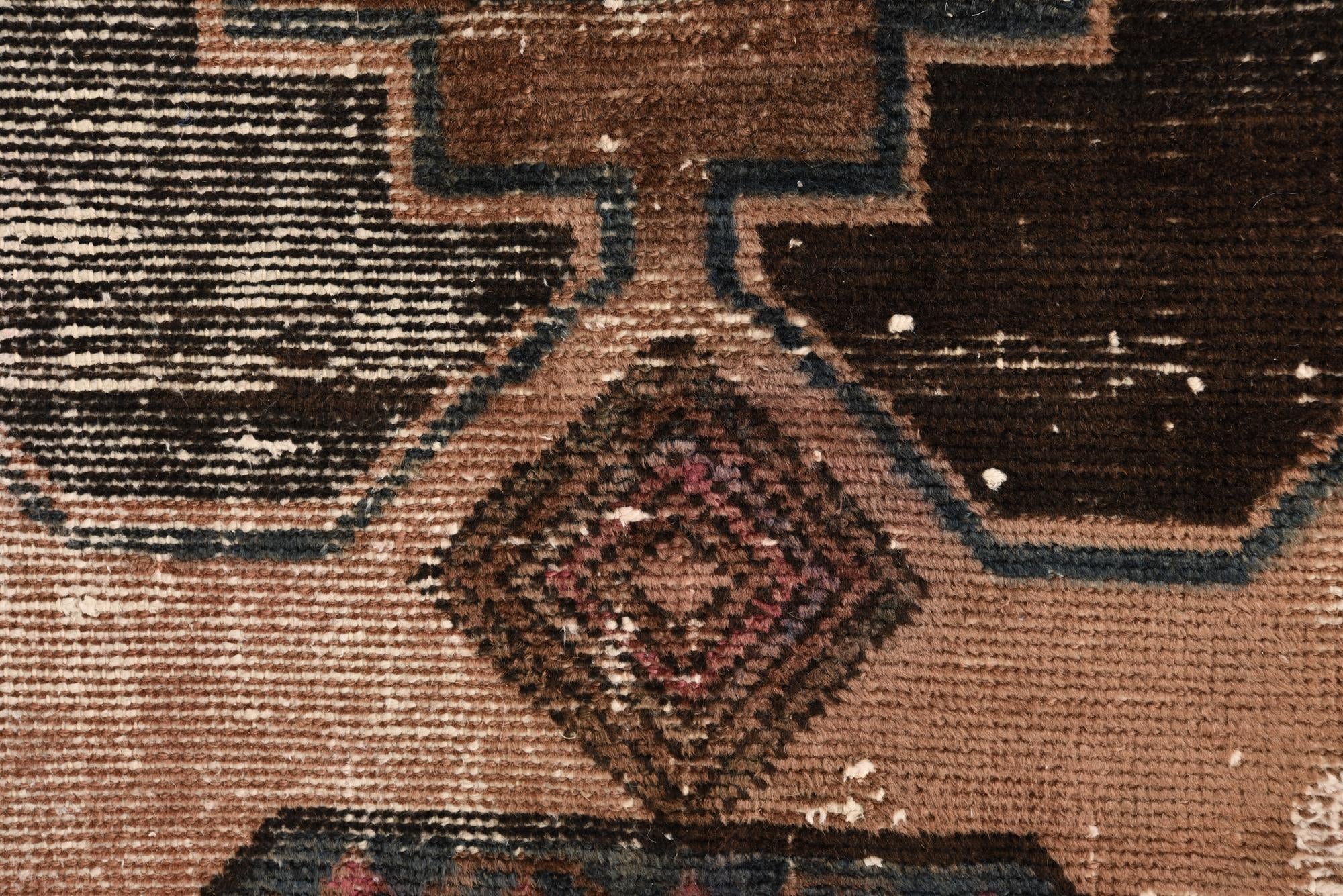 4' 5 x 10' 6 Hand Knotted Ultra Vintage Persian Wool Runner Rug