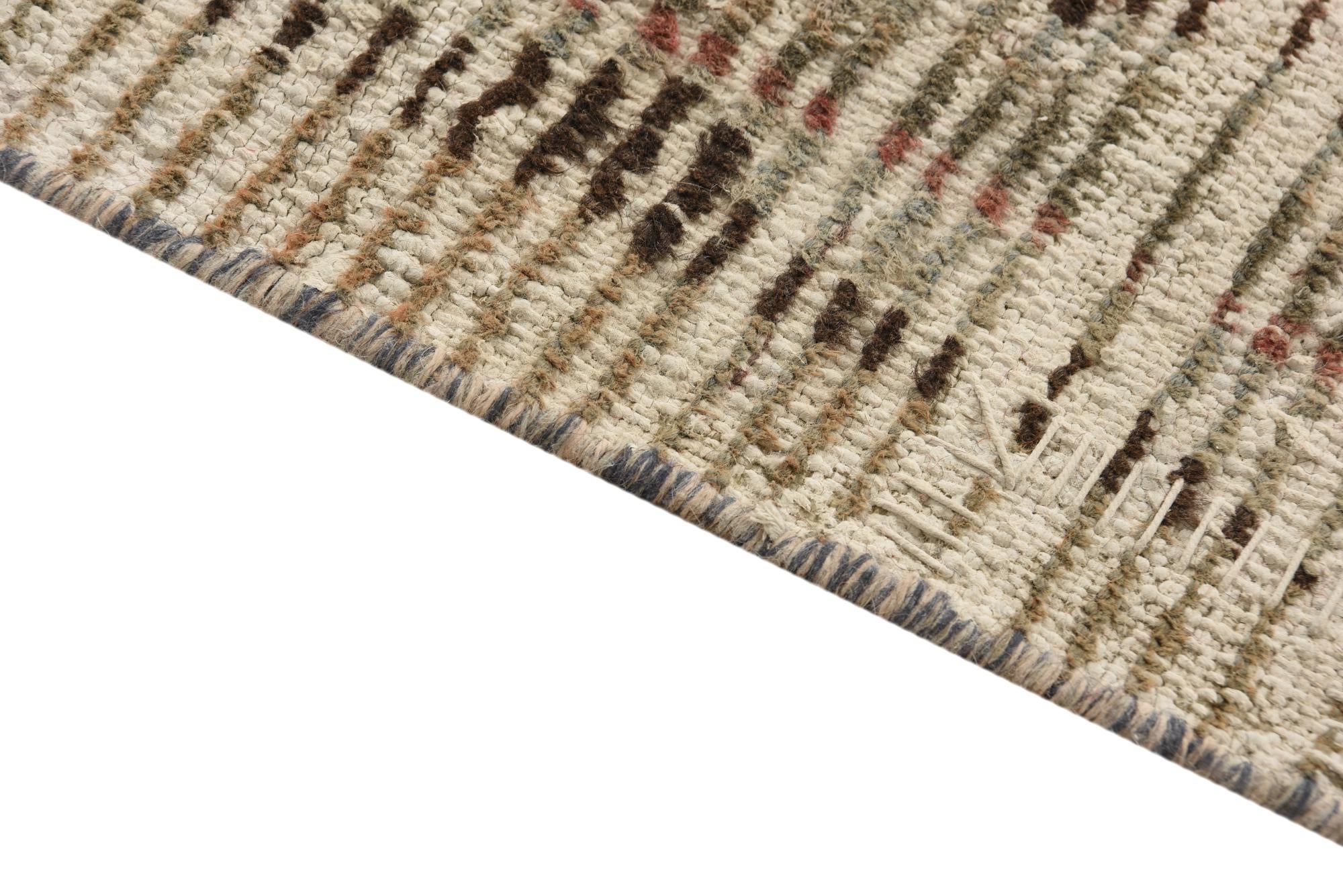 3' 8 x 8' 6 Hand Knotted Ultra Vintage Persian Wool Runner Rug