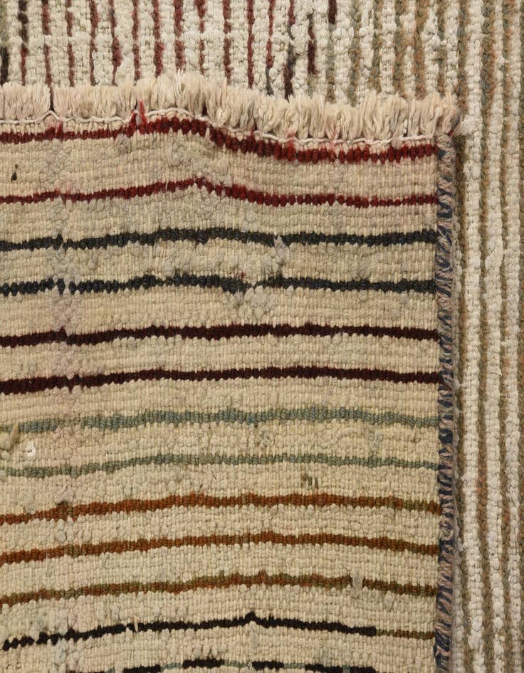 Detail image of 3' 8 x 8' 6  Hand Knotted Ultra Vintage Persian Wool Runner Rug