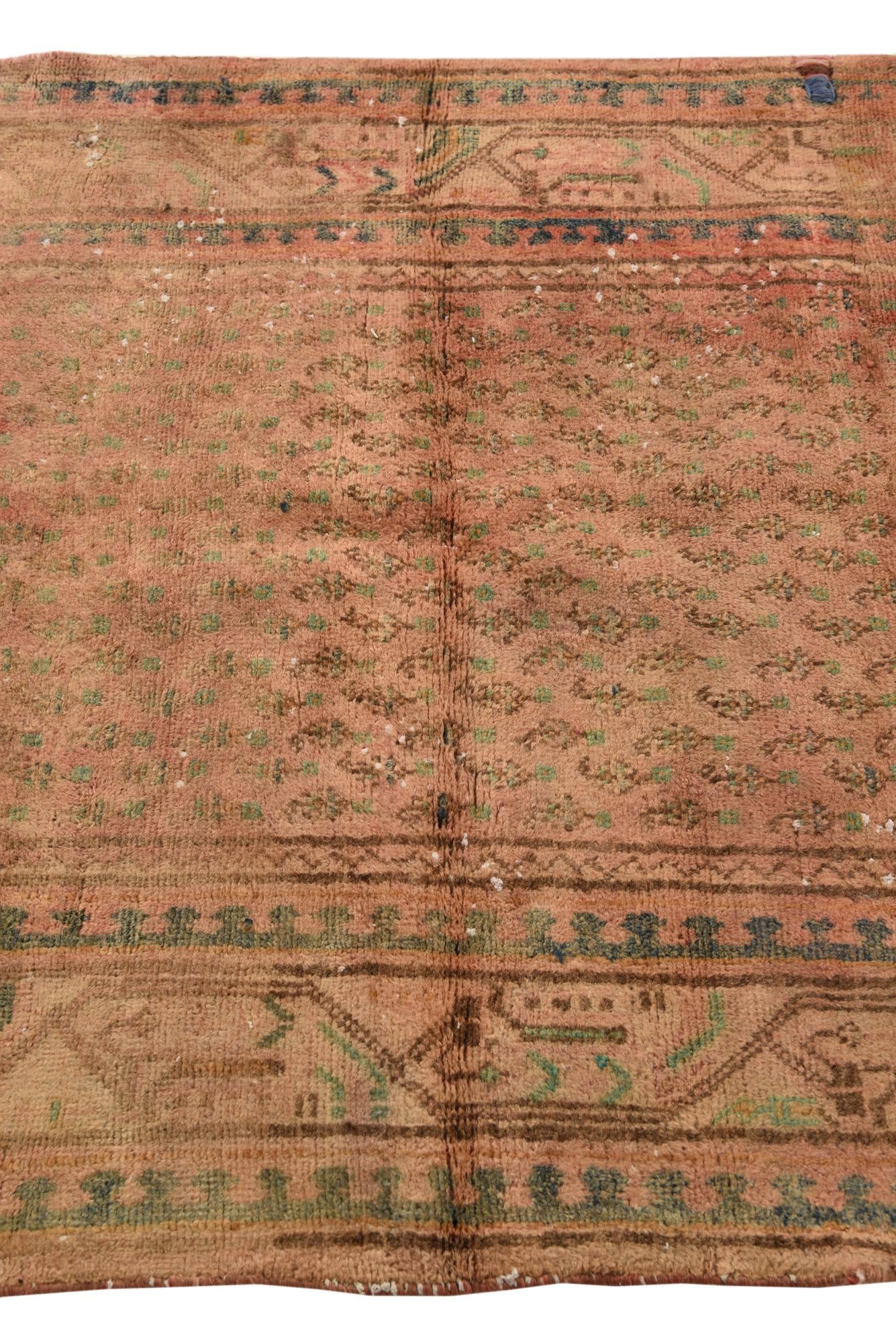 3' 7 x 6' 7 Hand Knotted Ultra Vintage Persian Wool Runner Rug