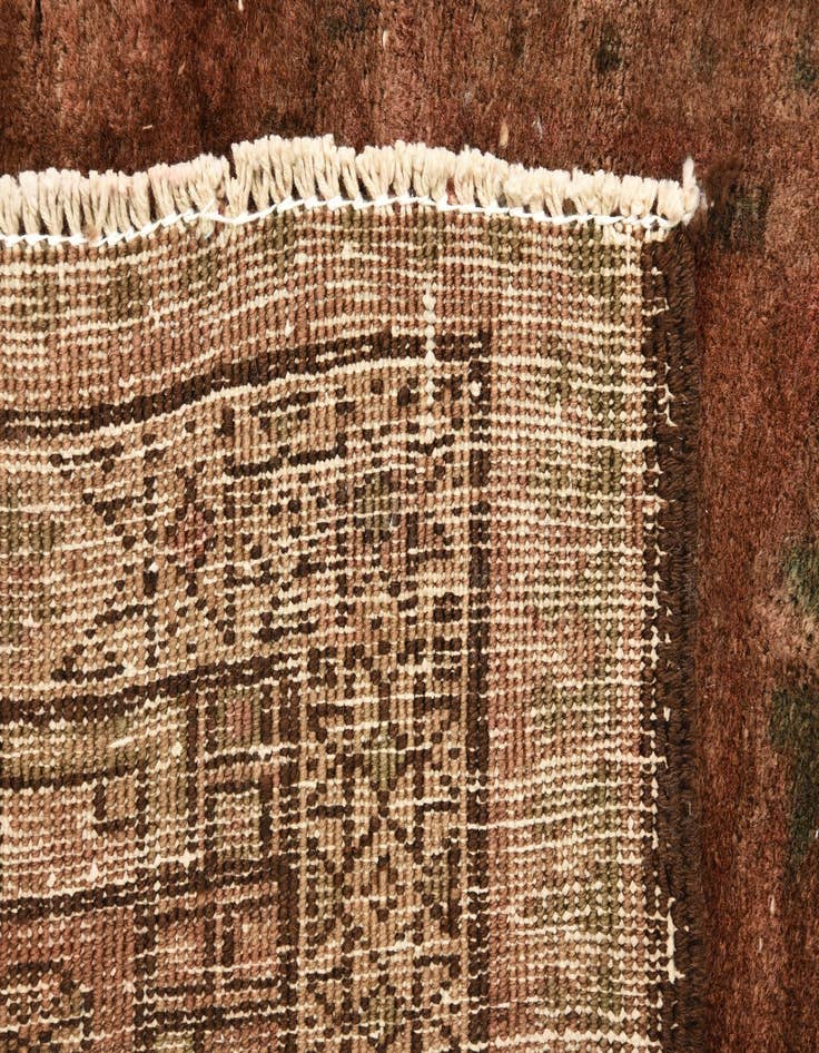 Detail image of 3' 6 x 11' 5  Hand Knotted Ultra Vintage Persian Wool Runner Rug