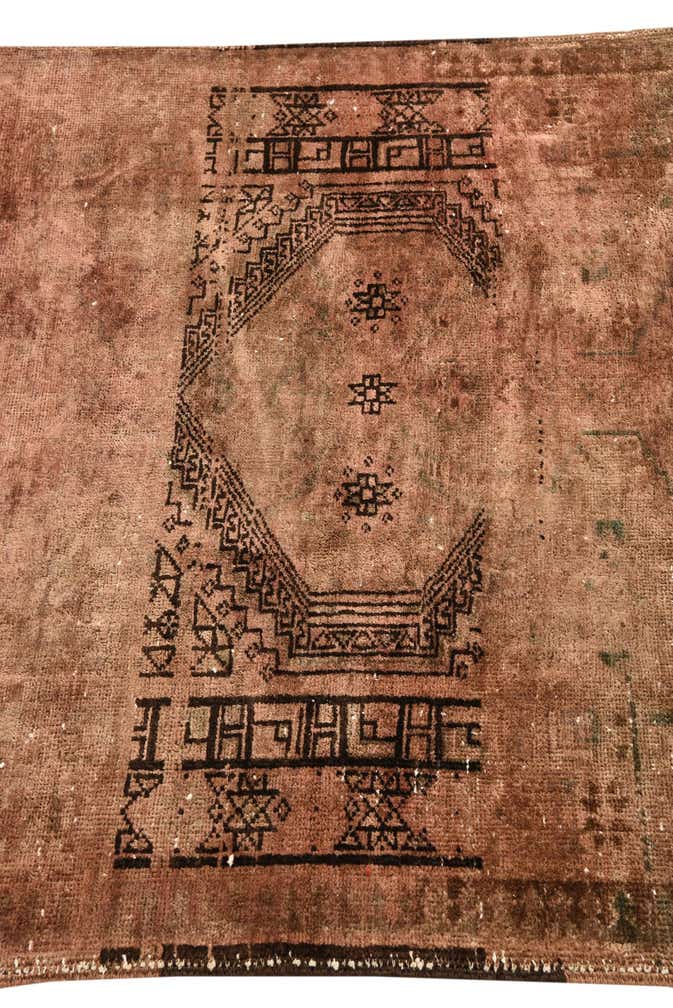 3' 6 x 11' 5 Hand Knotted Ultra Vintage Persian Wool Runner Rug