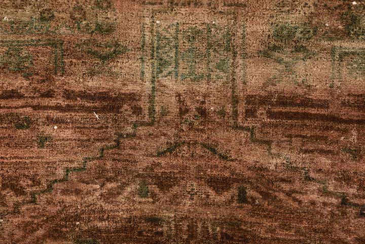 3' 6 x 11' 5 Hand Knotted Ultra Vintage Persian Wool Runner Rug