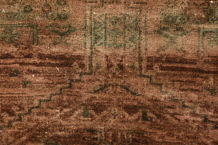 Detail image of 3' 6 x 11' 5 Hand Knotted Ultra Vintage Persian Wool Runner Rug