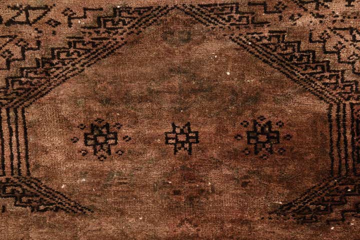 3' 6 x 11' 5 Hand Knotted Ultra Vintage Persian Wool Runner Rug