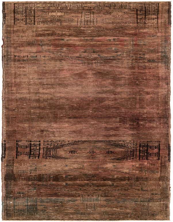 Primary image 3' 6 x 11' 5  Hand Knotted Ultra Vintage Persian Wool Runner Rug