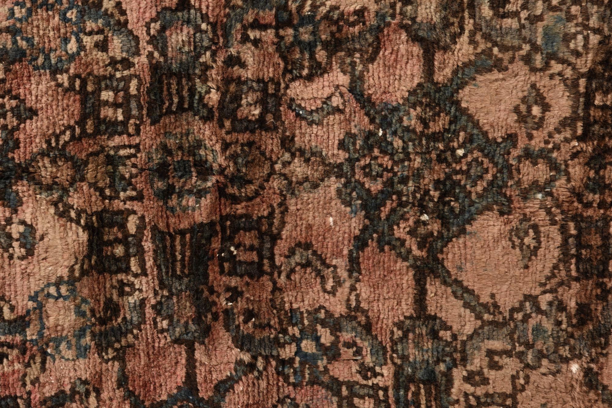 3' 9 x 12' 2 Hand Knotted Ultra Vintage Persian Wool Runner Rug