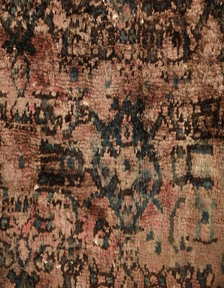 Detail image of 3' 9 x 12' 2  Hand Knotted Ultra Vintage Persian Wool Runner Rug