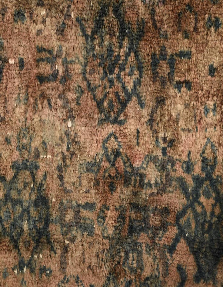 Detail image of 3' 9 x 12' 2  Hand Knotted Ultra Vintage Persian Wool Runner Rug