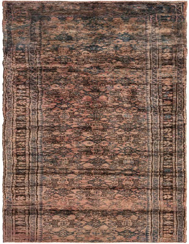 Primary image 3' 9 x 12' 2  Hand Knotted Ultra Vintage Persian Wool Runner Rug