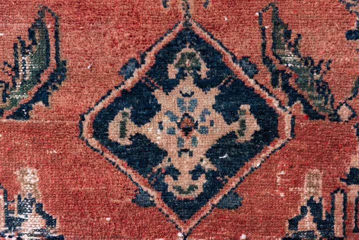 3' 2 x 6' 1 Hand Knotted Ultra Vintage Persian Wool Runner Rug