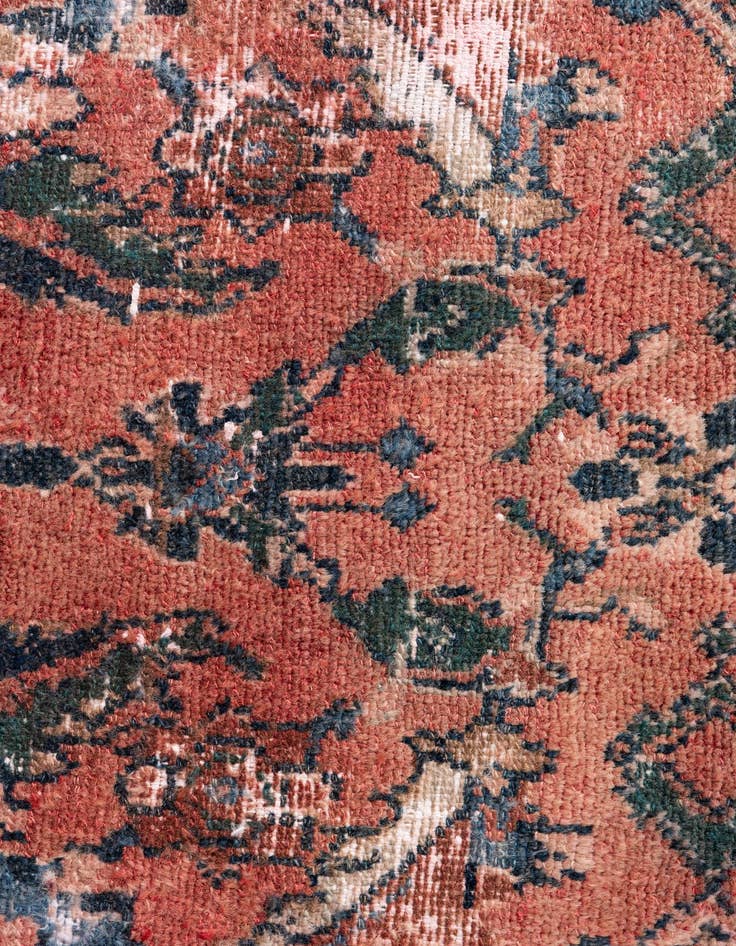 Detail image of 3' 2 x 6' 1  Hand Knotted Ultra Vintage Persian Wool Runner Rug