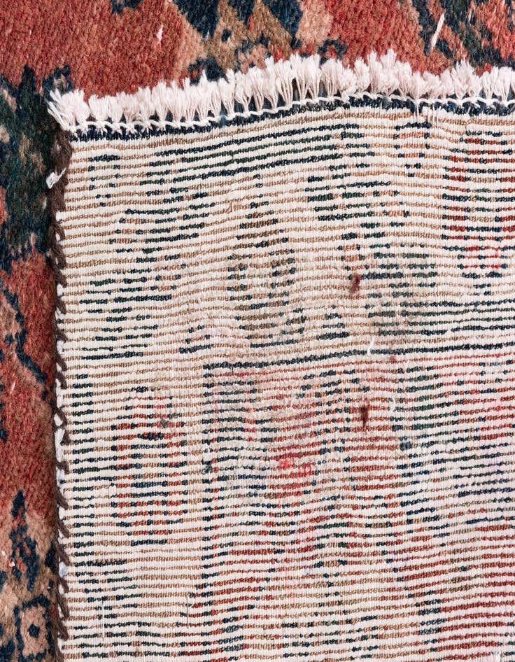 Detail image of 3' 2 x 6' 1  Hand Knotted Ultra Vintage Persian Wool Runner Rug