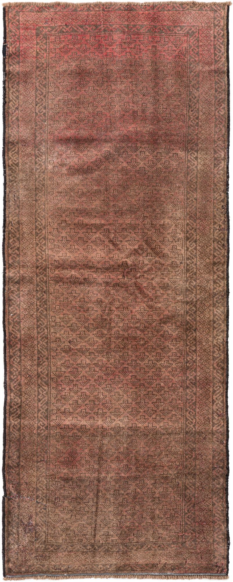 2' 8 x 6' 10 Hand Knotted Ultra Vintage Persian Wool Runner Rug