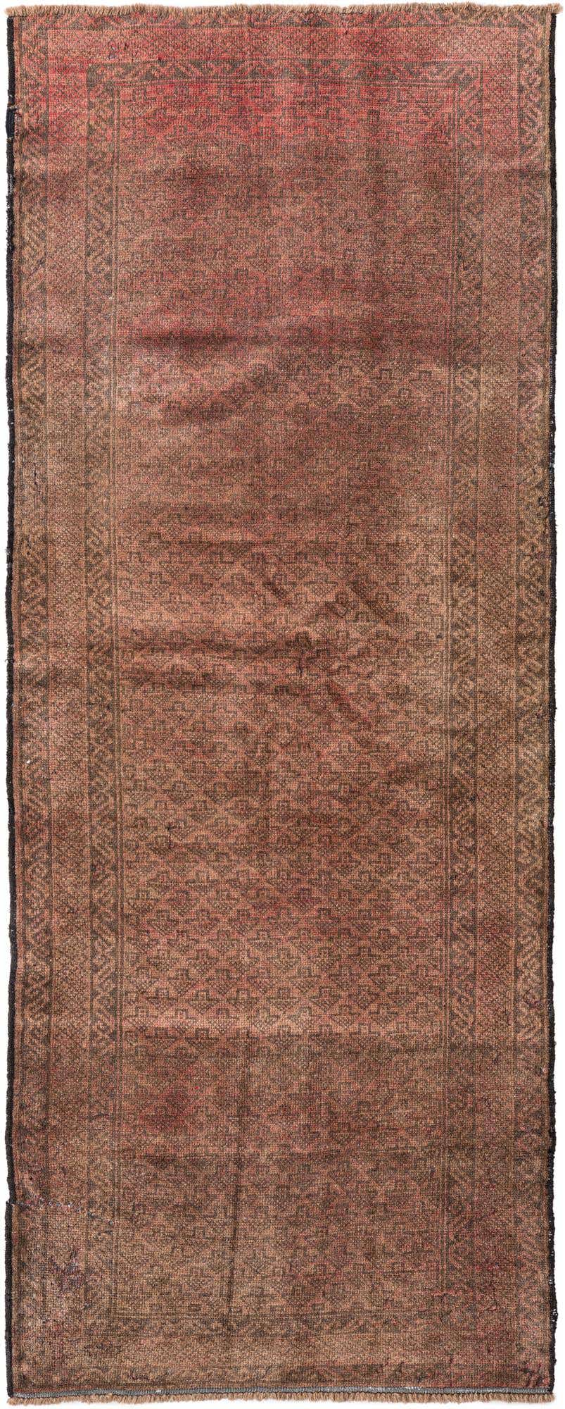 2' 8 x 6' 10 Hand Knotted Ultra Vintage Persian Wool Runner Rug