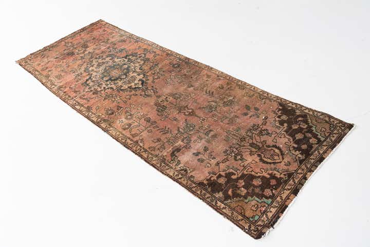 2' 8 x 7' 6 Hand Knotted Ultra Vintage Persian Wool Runner Rug