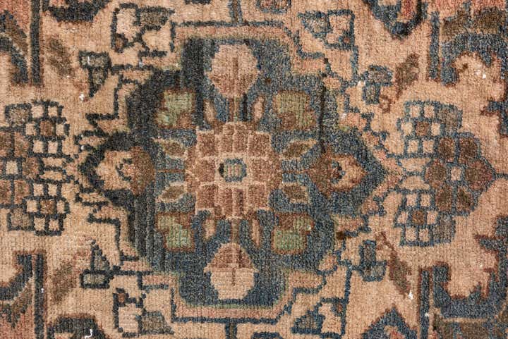 2' 8 x 7' 6 Hand Knotted Ultra Vintage Persian Wool Runner Rug