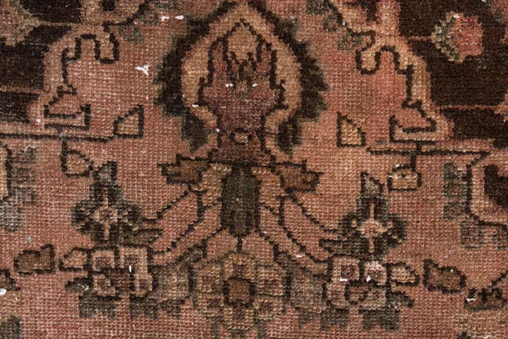 2' 8 x 7' 6 Hand Knotted Ultra Vintage Persian Wool Runner Rug