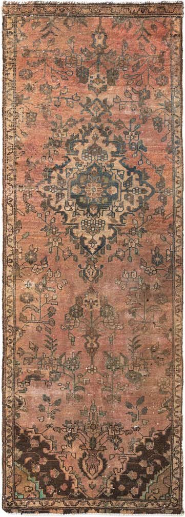 2' 8 x 7' 6 Hand Knotted Ultra Vintage Persian Wool Runner Rug