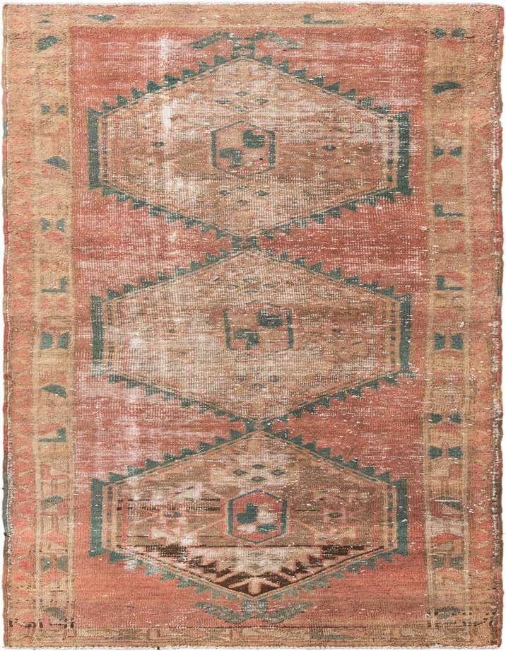 Primary image 3' 8 x 10' 8  Hand Knotted Ultra Vintage Persian Wool Runner Rug