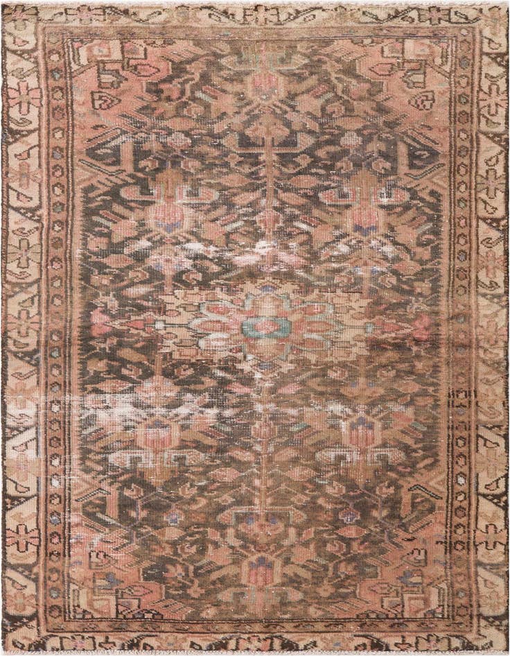 Detail image of 3' 3 x 6' 7 Hand Knotted Ultra Vintage Persian Wool Runner Rug