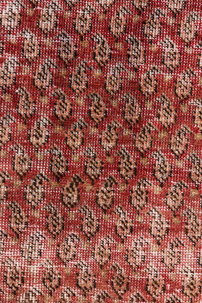 3' 3 x 6' 8 Hand Knotted Ultra Vintage Persian Wool Runner Rug