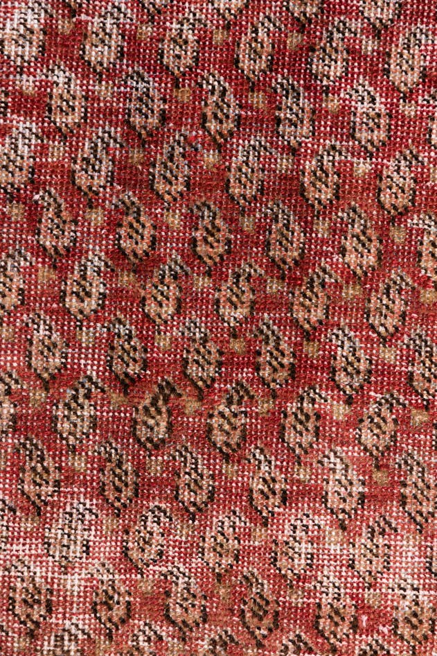 Detail image of 3' 3 x 6' 8 Hand Knotted Ultra Vintage Persian Wool Runner Rug