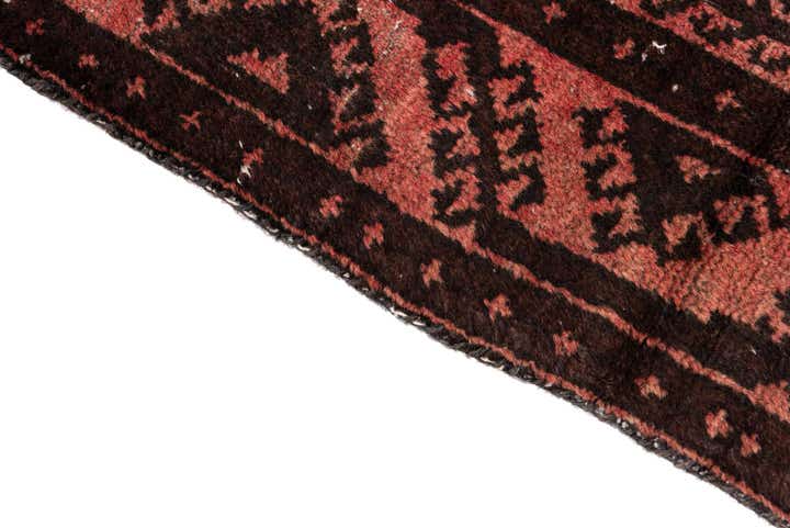 3' 4 x 6' 7 Hand Knotted Ultra Vintage Persian Wool Runner Rug