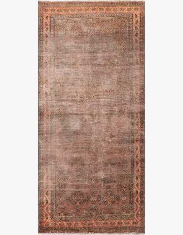 3' 5 x 7' 7 Hand Knotted Ultra Vintage Persian Wool Runner Rug