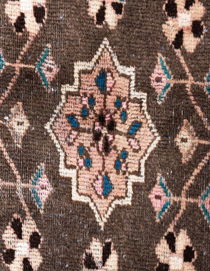 Detail image of 3' 1 x 6'  Hand Knotted Ultra Vintage Persian Wool Runner Rug