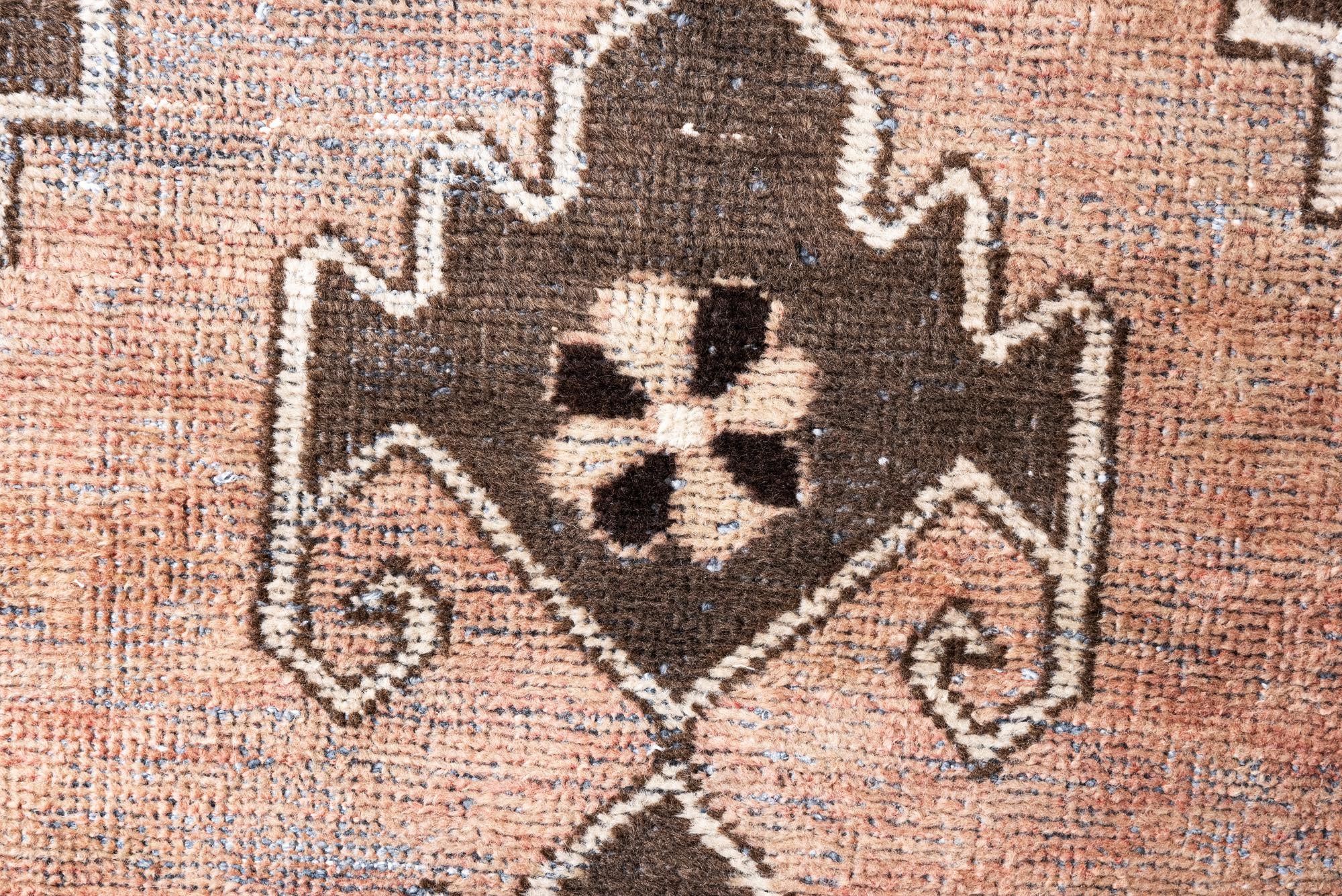 95cm x 185cm Hand Knotted Ultra Vintage Persian Wool Runner Rug