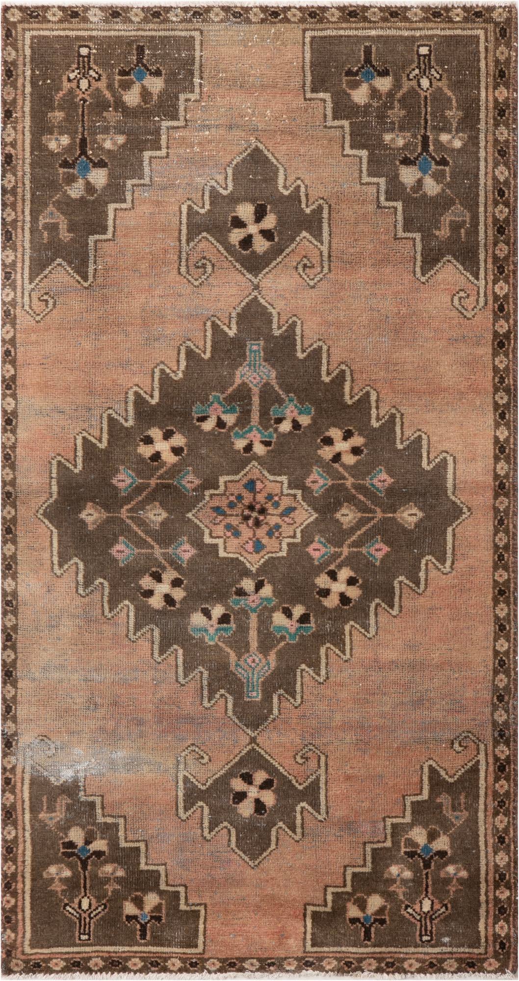 3' 1 x 6' Hand Knotted Ultra Vintage Persian Wool Runner Rug