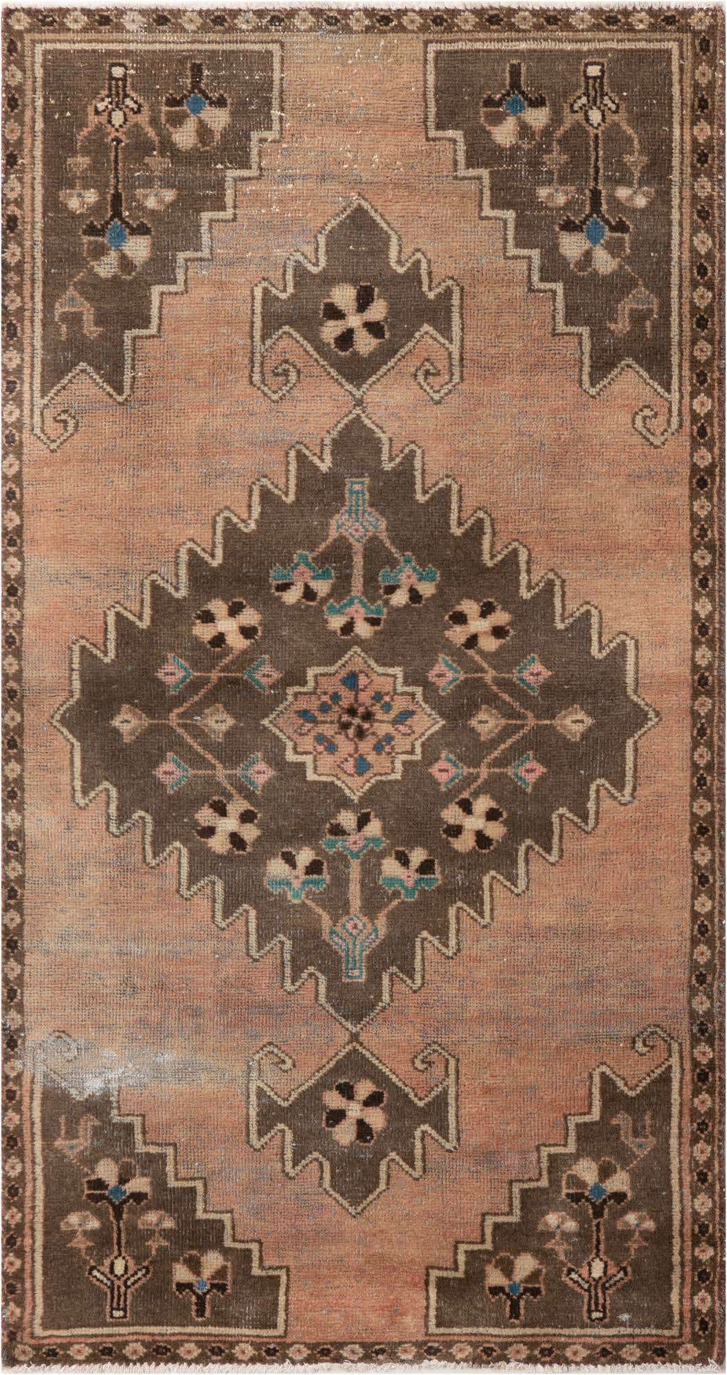 3' 1 x 6' Hand Knotted Ultra Vintage Persian Wool Runner Rug
