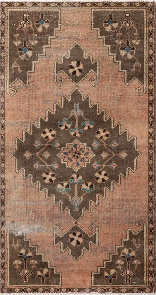 3' 1 x 6' Hand Knotted Ultra Vintage Persian Wool Runner Rug