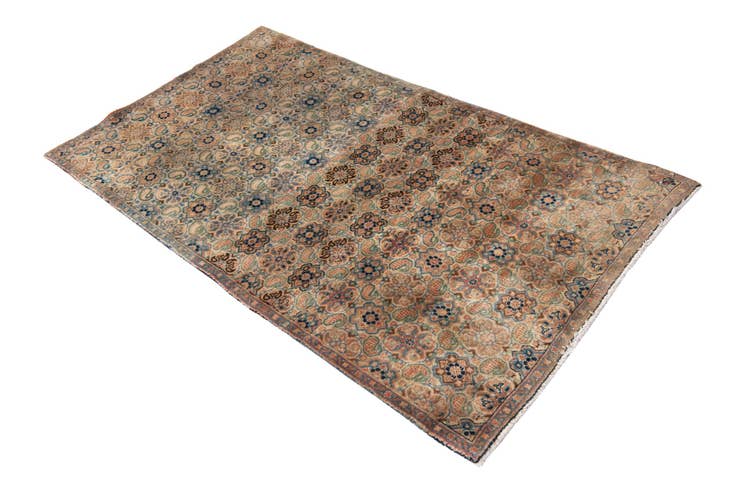 Detail image of 3' 2 x 5' 3 Hand Knotted Ultra Vintage Persian Wool Runner Rug