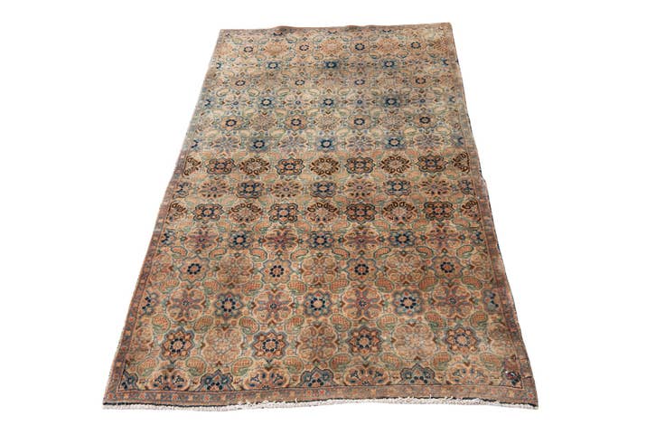 Detail image of 3' 2 x 5' 3 Hand Knotted Ultra Vintage Persian Wool Runner Rug
