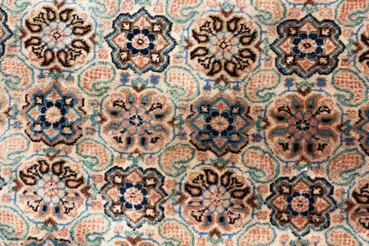 Detail image of 3' 2 x 5' 3 Hand Knotted Ultra Vintage Persian Wool Runner Rug