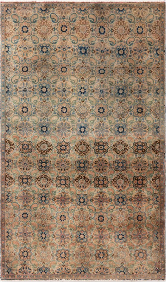 Detail image of 3' 2 x 5' 3 Hand Knotted Ultra Vintage Persian Wool Runner Rug