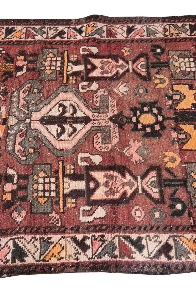 105cm x 245cm anudado a mano Ultra Vintage Alfombra Persa Lana Pasillera
