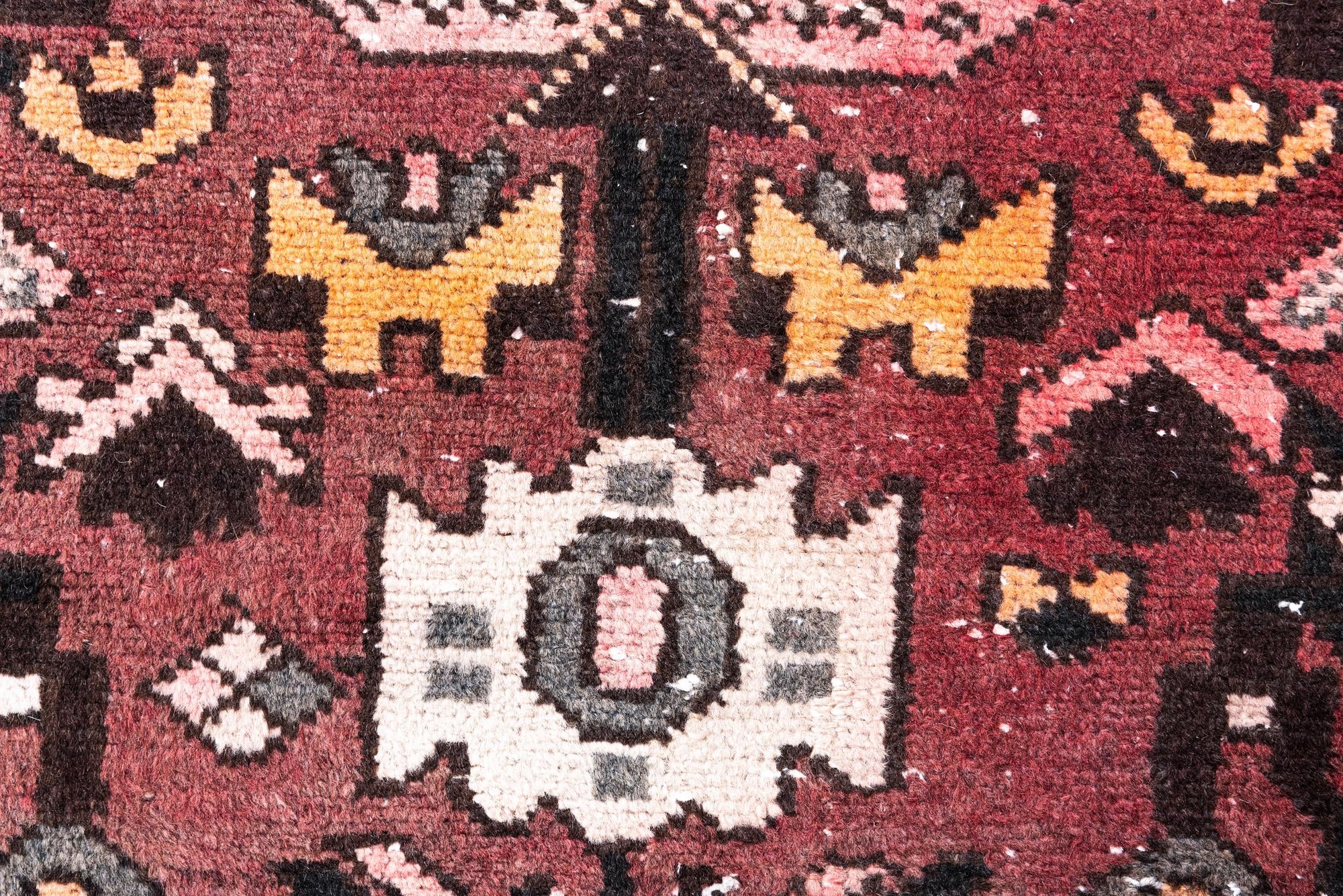 105cm x 245cm anudado a mano Ultra Vintage Alfombra Persa Lana Pasillera