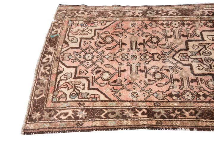 100cm x 215cm anudado a mano Ultra Vintage Alfombra Persa Lana Pasillera