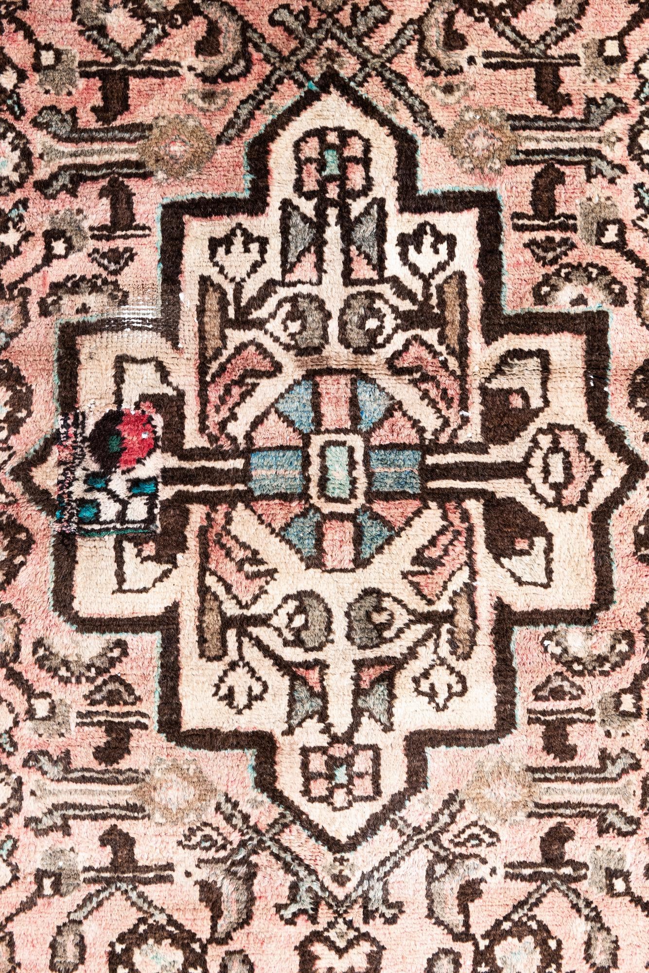 100cm x 215cm anudado a mano Ultra Vintage Alfombra Persa Lana Pasillera