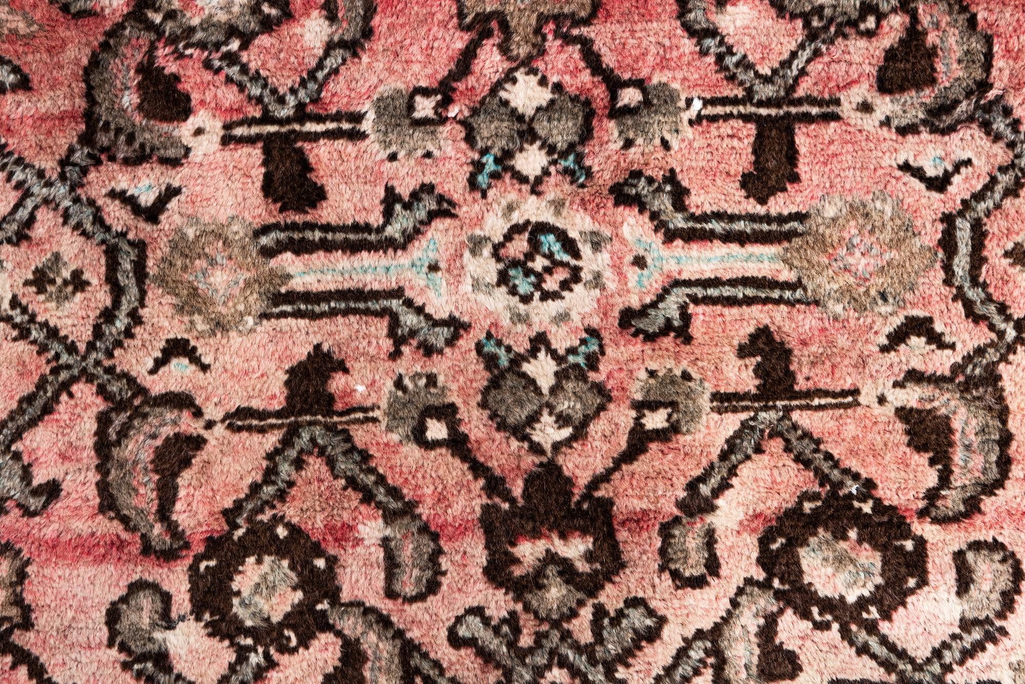 100cm x 215cm anudado a mano Ultra Vintage Alfombra Persa Lana Pasillera