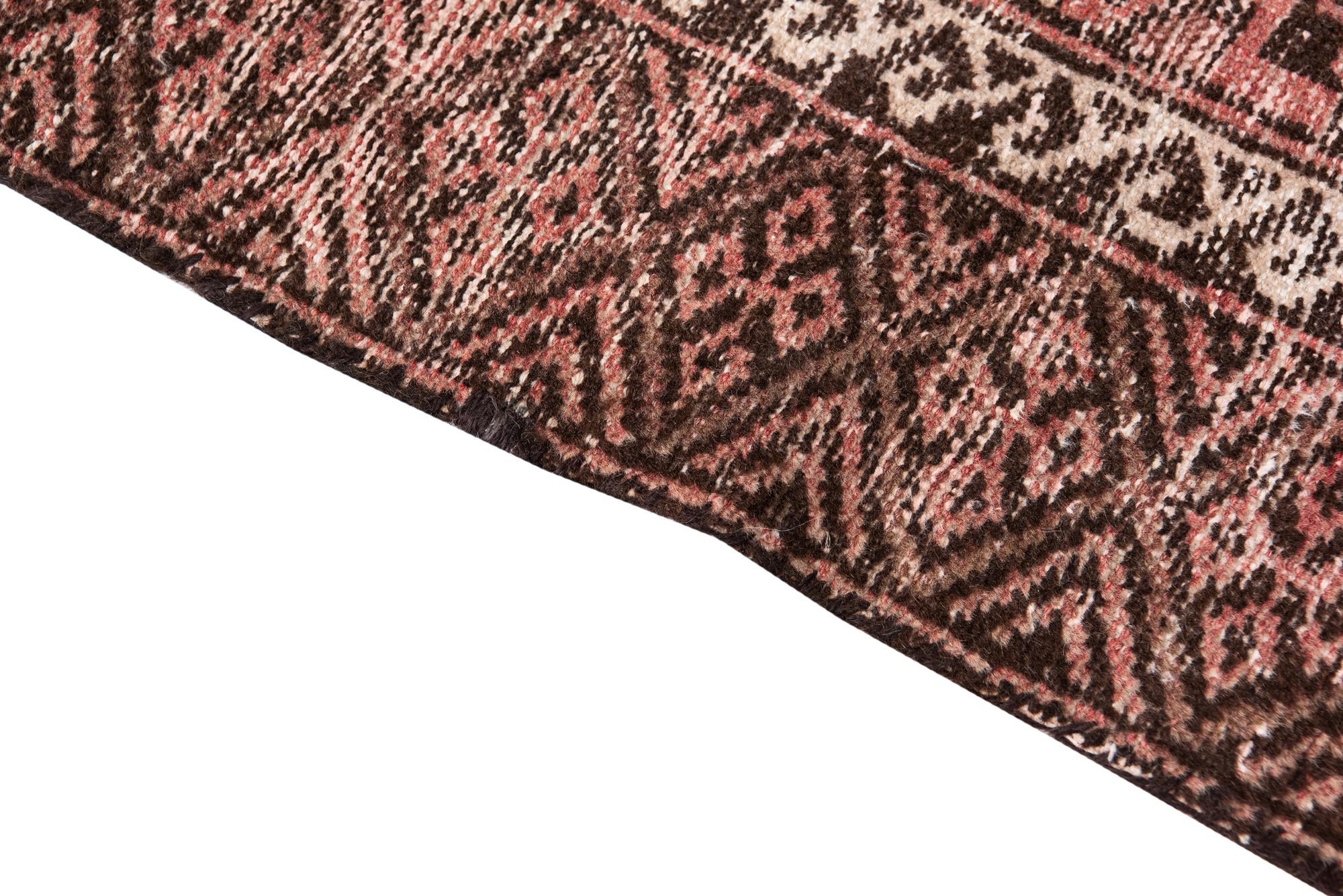 3' 3 x 7' 10 Hand Knotted Ultra Vintage Persian Wool Runner Rug